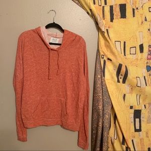 Burnt Orange cozy pullover hoodie